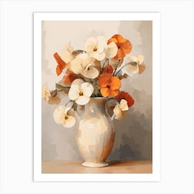 Pansy Flower Still Life Painting 2 Dreamy Art Print