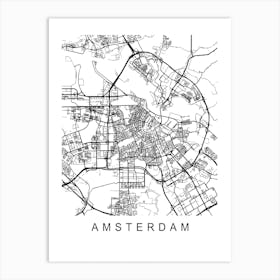 Amsterdam Map Art Print