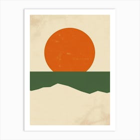 Sun Rises Over The Ocean 2 Art Print