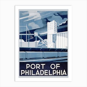 Port Of Philadelphia Travel Poster Art Print