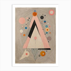 Abstract Triangles Art Print