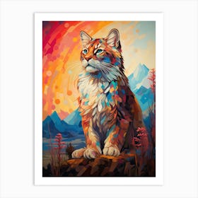 Cat Painting Art Print