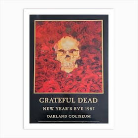 New Year S Eve 1987 Grateful Dead Poster Art Print