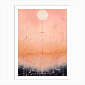 Celestial Geometric Illustration 5 Art Print