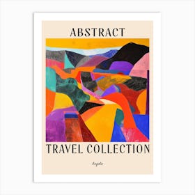 Abstract Travel Collection Poster Angola 3 Art Print