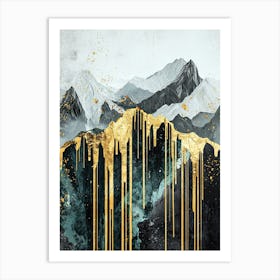 Dolomite Glow Luxe Shadows Art Print