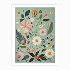 Floral Harmony Art Print