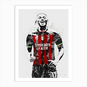 Rafael Leao Ac Milan 2 1 Art Print