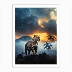 Leopard In The Jungle Art Print