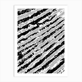 Black And White Pattern 1 Art Print