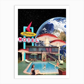 Galaxy Motel Art Print