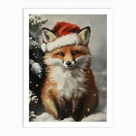 Christmas Fox 6 Art Print