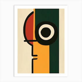 Abstract Portrait Of A Man Poster