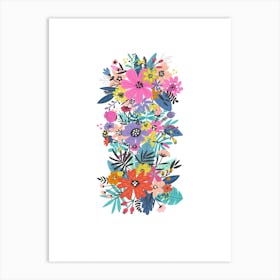 Art Flower three in a row Art Print