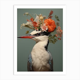 Bird With A Flower Crown Common Tern 2 Art Print