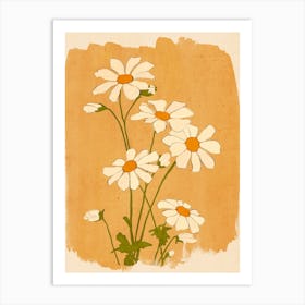 Daisy Flowers 4 Art Print