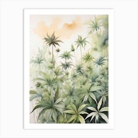 Marijuana Plants Art Print