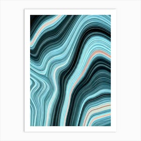 Aqua Drift Art Print