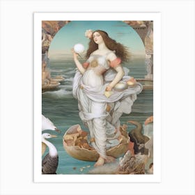 Aphrodite Mythology Rococo Painting 3 Art Print