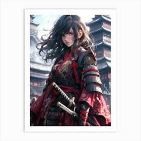 Samurai Girl 14 Art Print