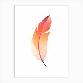 Minimalist Feathers Illustration 3 Art Print