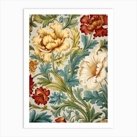 Floral Wallpaper Pattern Art Print