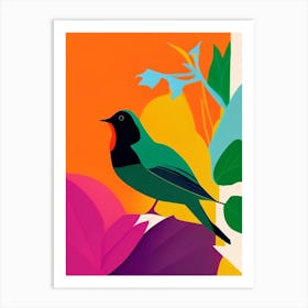 Robin Pop Matisse 2 Bird Art Print