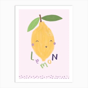 Cute Lemon Nursery Baby And Kids Art Print