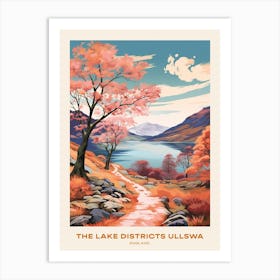 The Lake Districts Ullswa Hike Poster Art Print