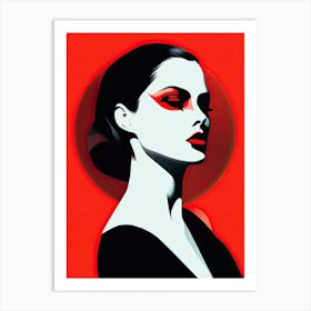 Portrait Of A Vampire Woman Art Print