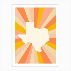 Texas Art Print