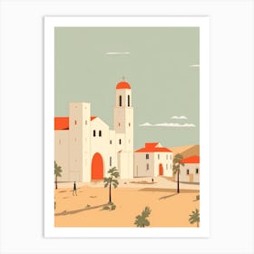 Tunisia Travel Illustration Art Print