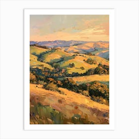 Sunset In The Hills Art Print