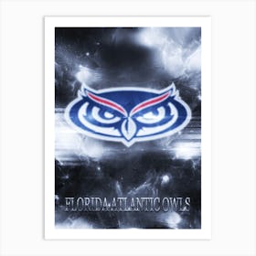 Florida Atlantic Owls Art Print