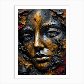 Face Of A Woman~ Escape Clause~ Reimagined 1 Art Print