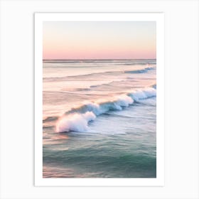 Inverloch Surf Beach, Australia Pink Photography 1 Art Print