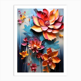 Lotus Flowers 5 Art Print