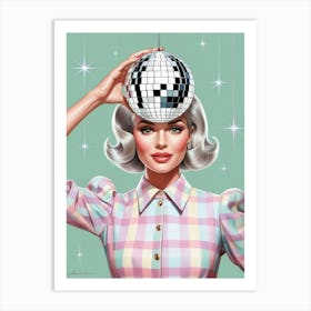 Disco Ball pretty Art Print