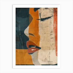 Abstract Portrait Of A Woman 35 Art Print