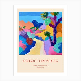Colourful Abstract Joshua Tree National Park Usa 5 Poster Art Print