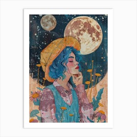 Moon Girl 1 Art Print