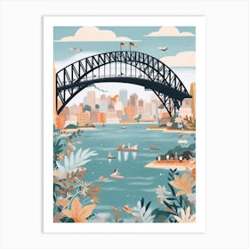 The Sydney Harbour Bridge Australia Art Print