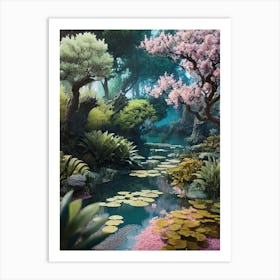 Asian Landscape Art Print