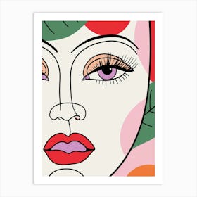 Face Of A Woman 2 Art Print