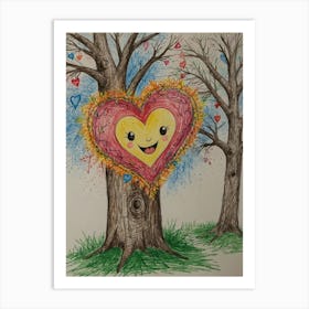 Heart Tree 4 Art Print