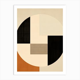 Abstract Reverberations; Bauhaus Harmonies Art Print