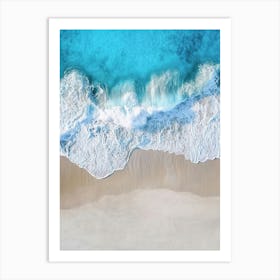 Aerial View Of The Beach 18 Art Print