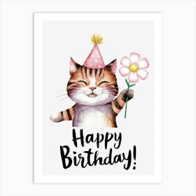 Happy Birthday Cat.5 Art Print