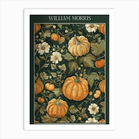 William Morris Pumpkins Decor Autumn Fall Exhibition Art Print Art Print