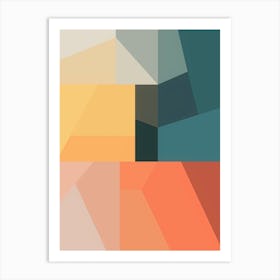 Cool Colourful Geometrics A Art Print